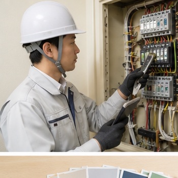 ひかり電気店の分電盤確認
